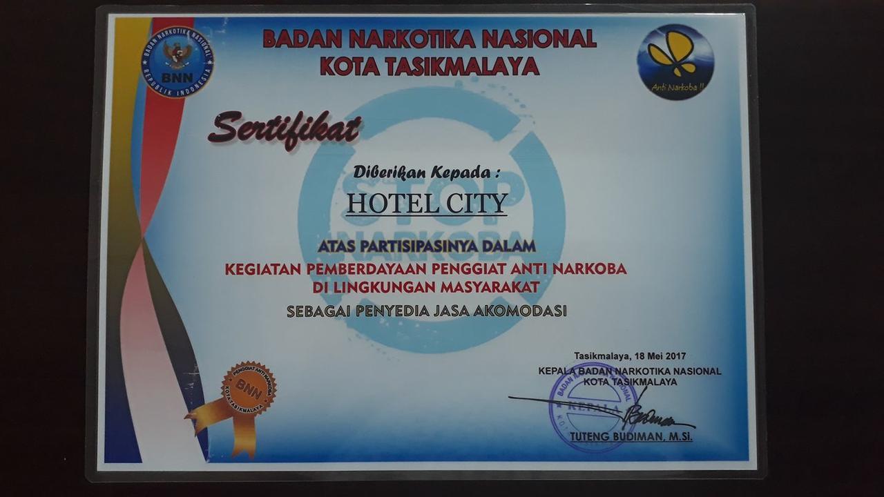 City Hotel Tasikmalaya Eksteriør bilde